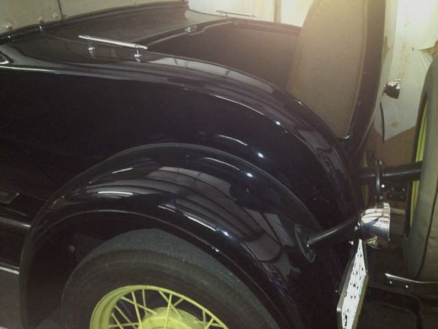 1929 Black Ford Model A Roadster