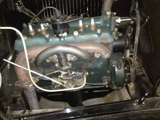 1929 Black Ford Model A Roadster