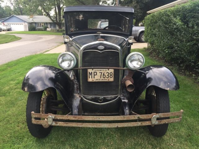 1930 Black Ford Model A Sedan