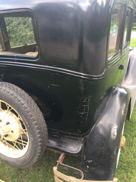 1930 Black Ford Model A Sedan