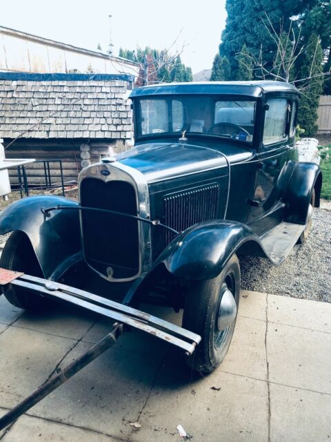 1930 Black Ford Model A Coupe