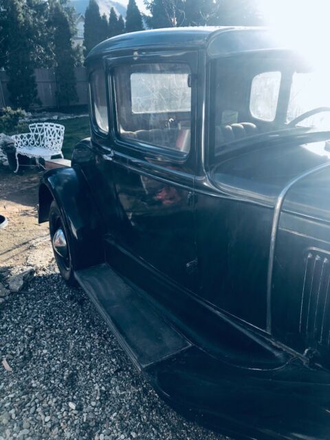 1930 Black Ford Model A Coupe