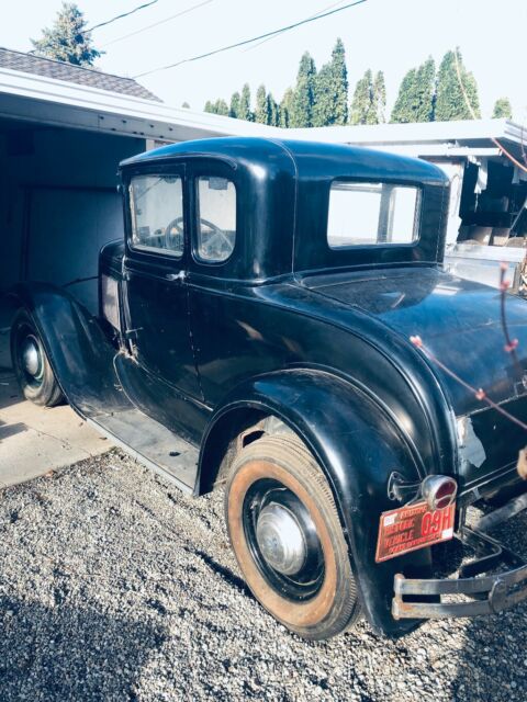 1930 Black Ford Model A Coupe