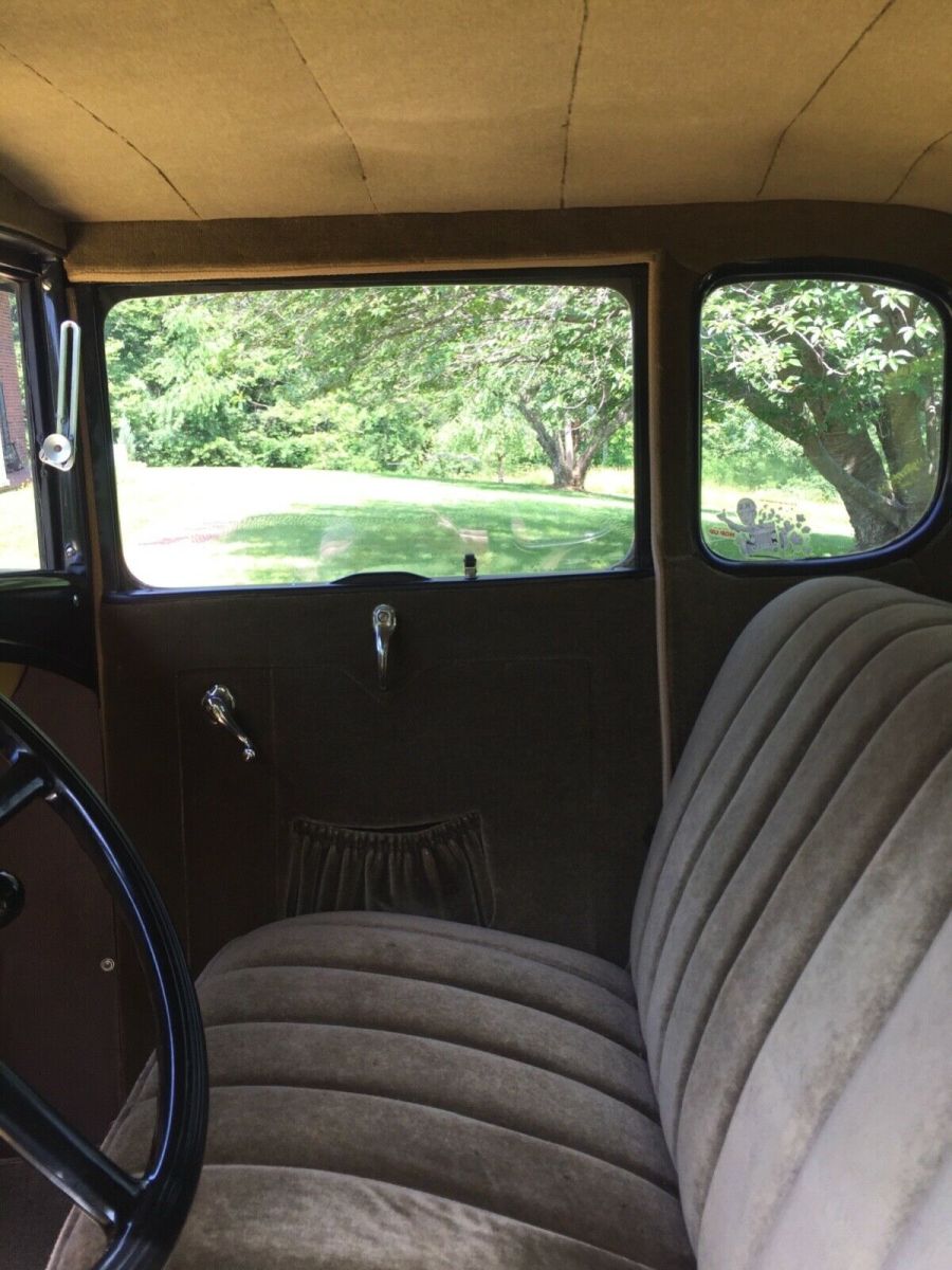 1930 Yellow Ford Model A Coupe