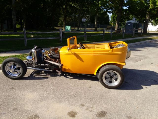 1930 Yellow Ford Model A Tudor