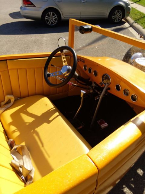 1930 Yellow Ford Model A Tudor