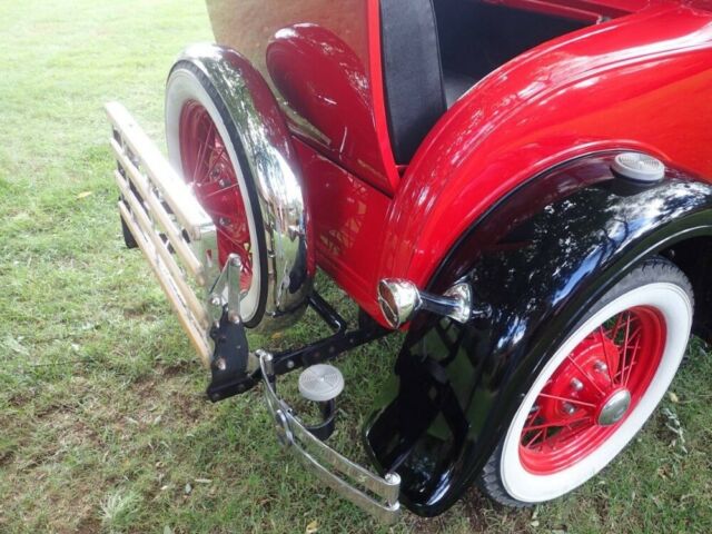 1930 Red Ford Model A 2 Door Coupe