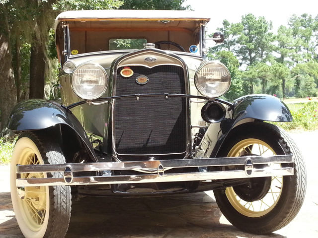 1931 Brown Ford Model A Convertible