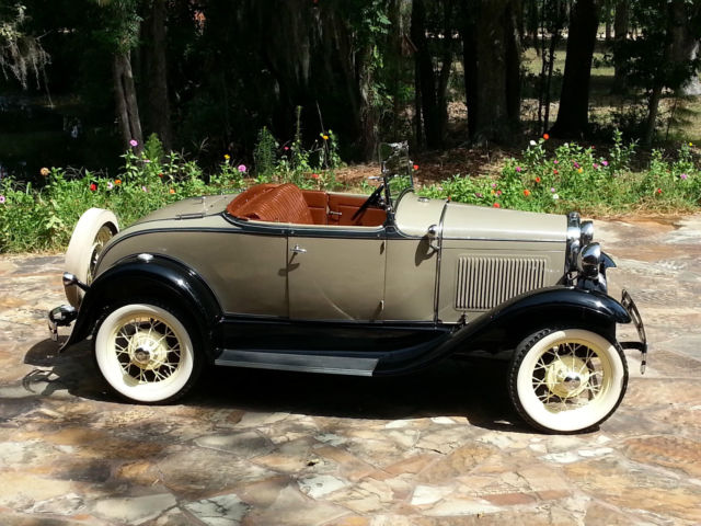 1931 Brown Ford Model A Convertible