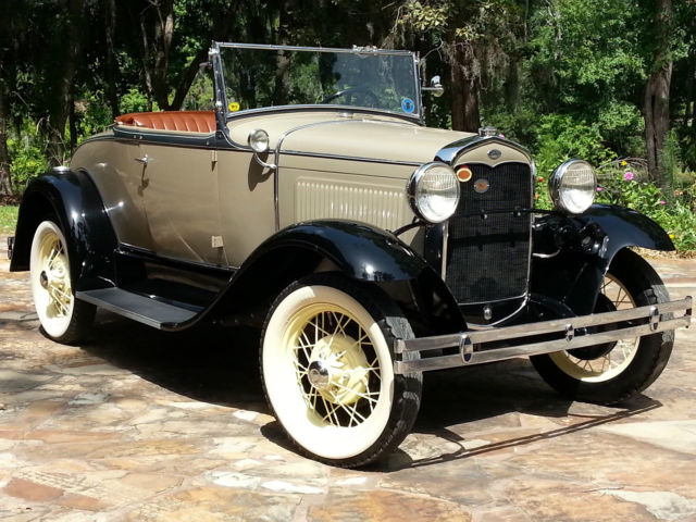 1931 Brown Ford Model A Convertible