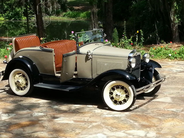 1931 Brown Ford Model A Convertible