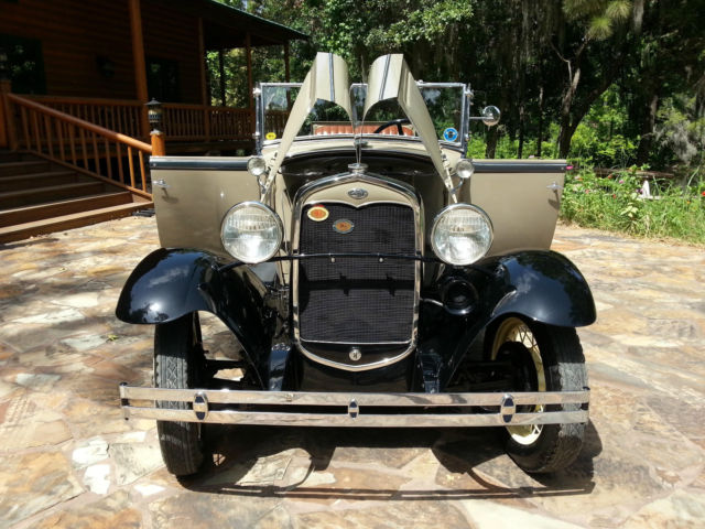 1931 Brown Ford Model A Convertible