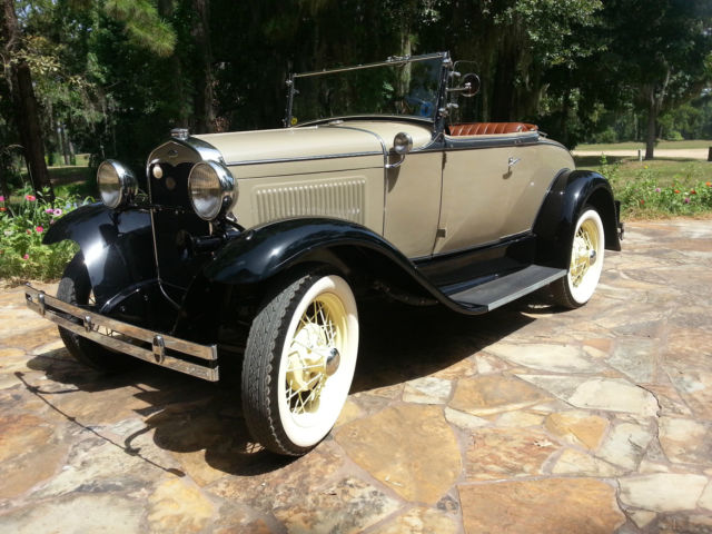 1931 Brown Ford Model A Convertible