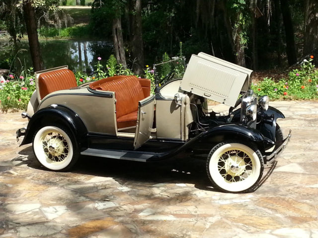 1931 Brown Ford Model A Convertible