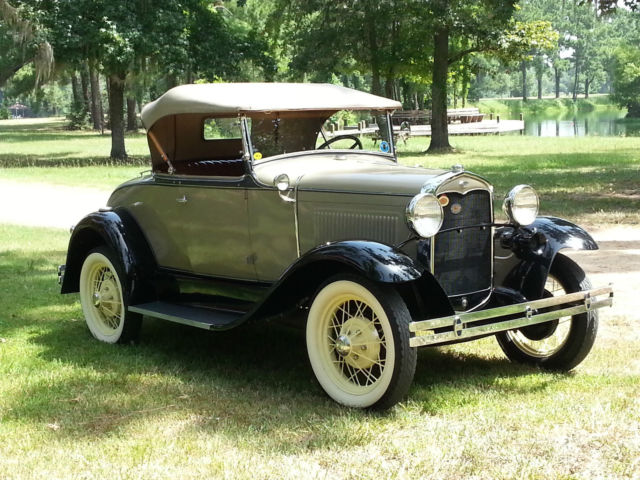 1931 Brown Ford Model A Convertible