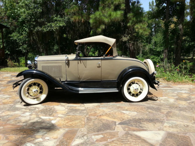1931 Brown Ford Model A Convertible