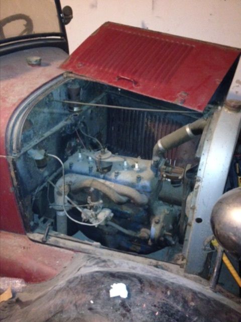 1928 Red/black Ford Model A Convertible