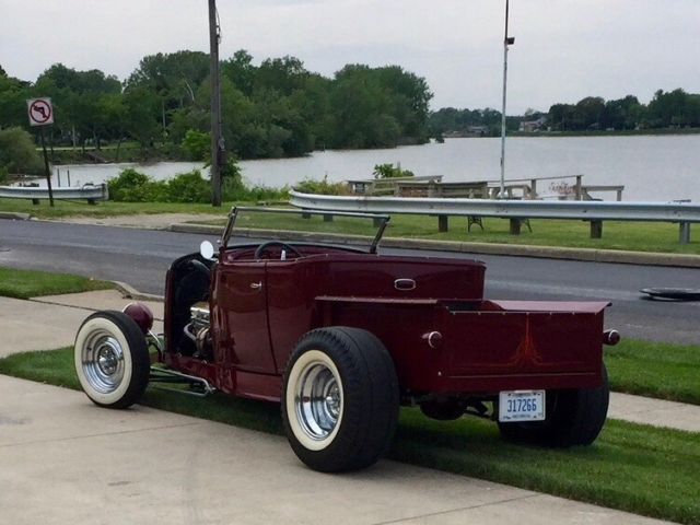 1934 Maroon Ford Model A Convertible
