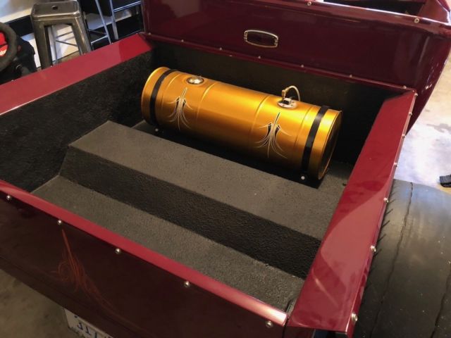 1934 Maroon Ford Model A Convertible