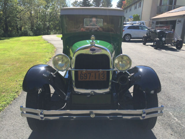 1928 Green Ford Model A Coupe