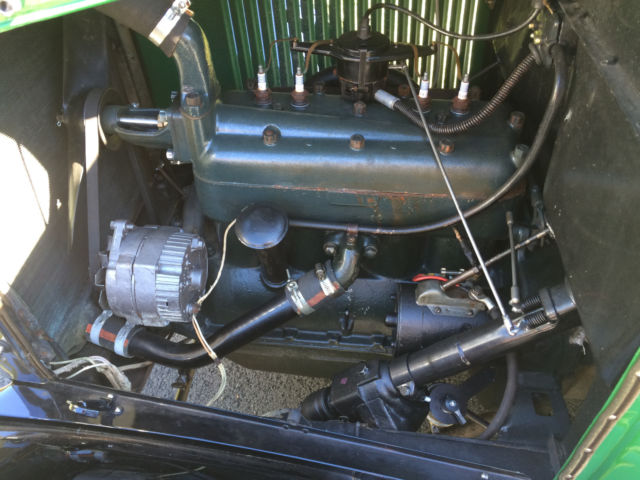 1928 Green Ford Model A Coupe