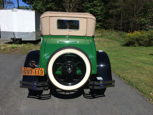 1928 Green Ford Model A Coupe