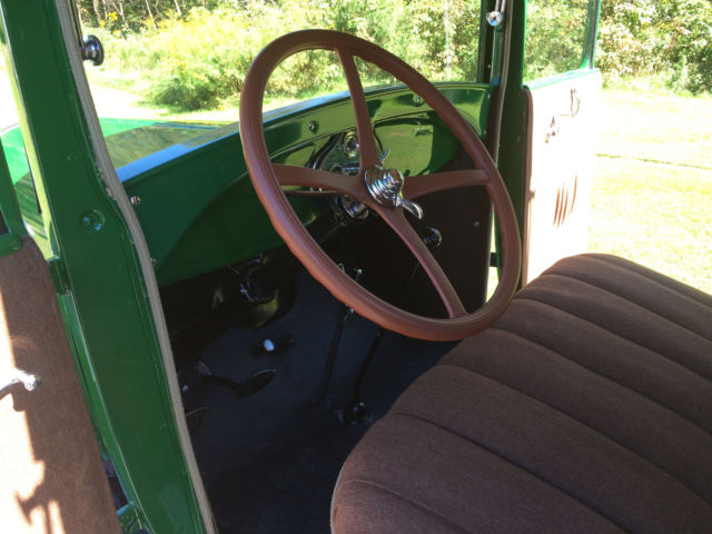 1928 Green Ford Model A Coupe