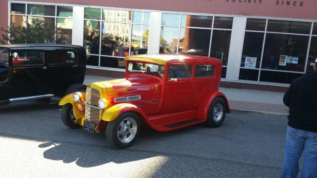 1928 Red Ford Model A Sedan