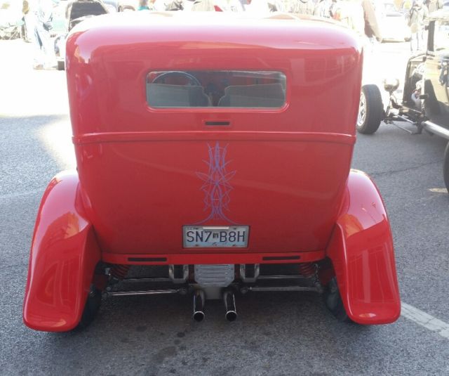 1928 Red Ford Model A Sedan