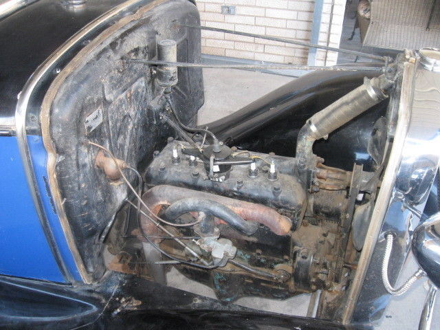 1930 Black &amp- Blue Ford Model A Tudor