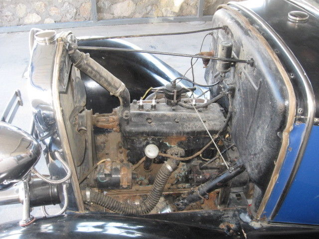 1930 Black &amp- Blue Ford Model A Tudor