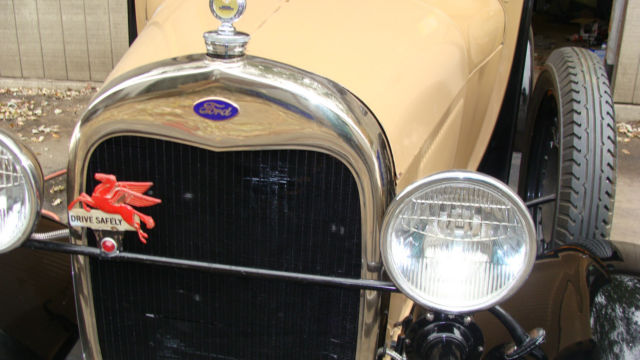 1929 Beige Ford Model A Wood wagon
