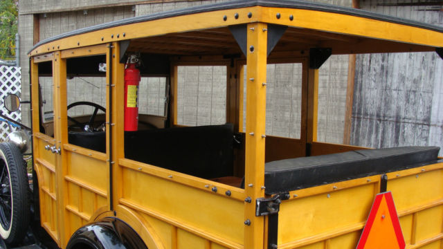 1929 Beige Ford Model A Wood wagon