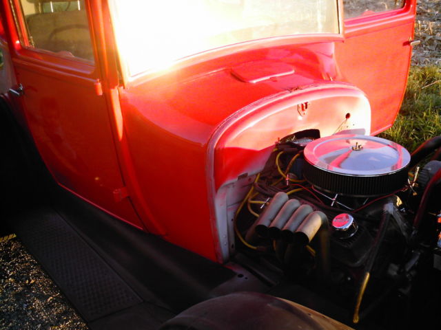 1927 Red Ford Model T 2 door coupe