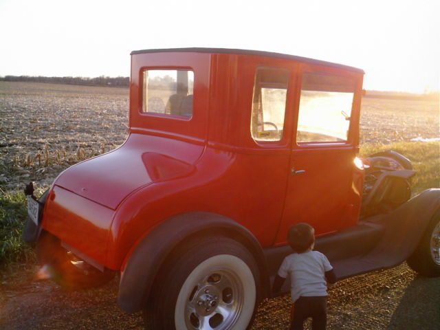 1927 Red Ford Model T 2 door coupe