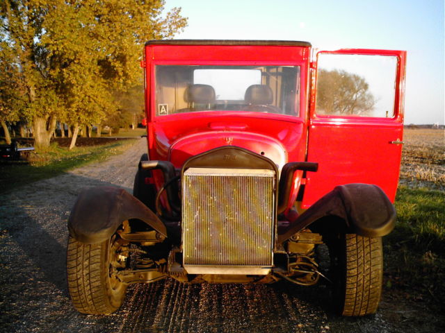 1927 Red Ford Model T 2 door coupe
