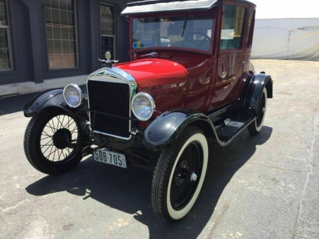 1926 Burgundy Ford Model T Coupe
