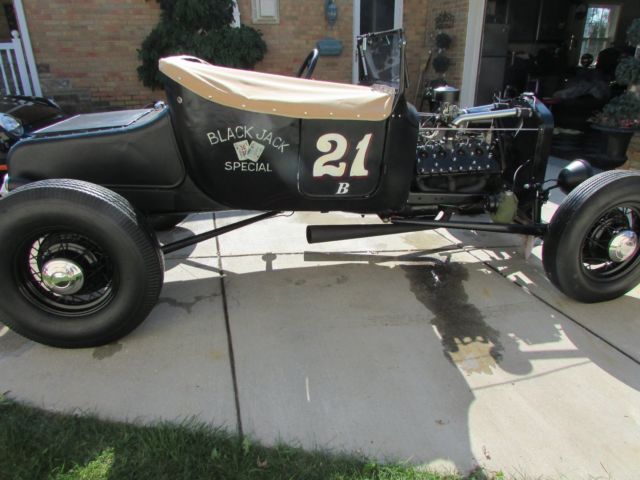 1921 Black Ford Model T Convertible
