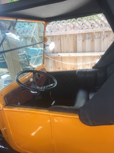 1920 Yellow Ford Model T