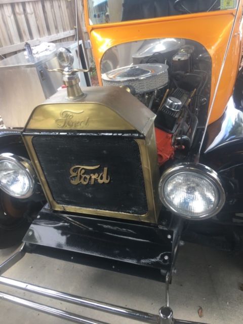 1920 Yellow Ford Model T