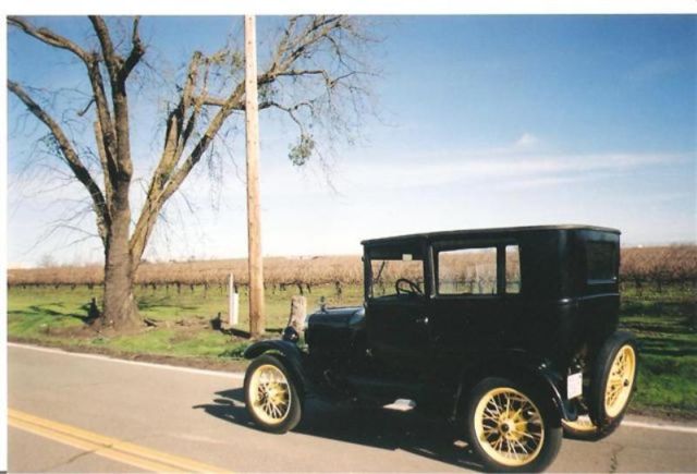 1926 Black Ford Model T Two Door Sedan