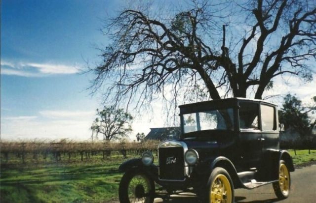 1926 Black Ford Model T Two Door Sedan