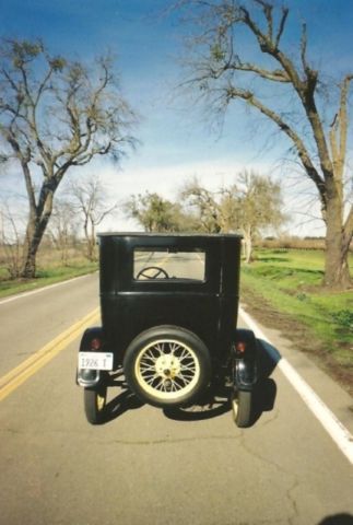 1926 Black Ford Model T Two Door Sedan