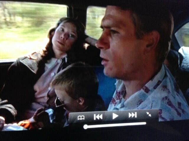 1955 Blue white Ford Mainline 4 dr