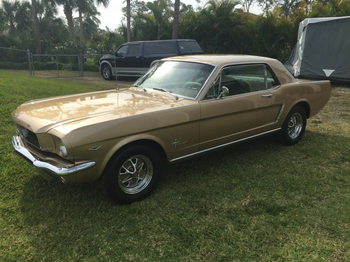 1965 Gold Ford Mustang Coupe