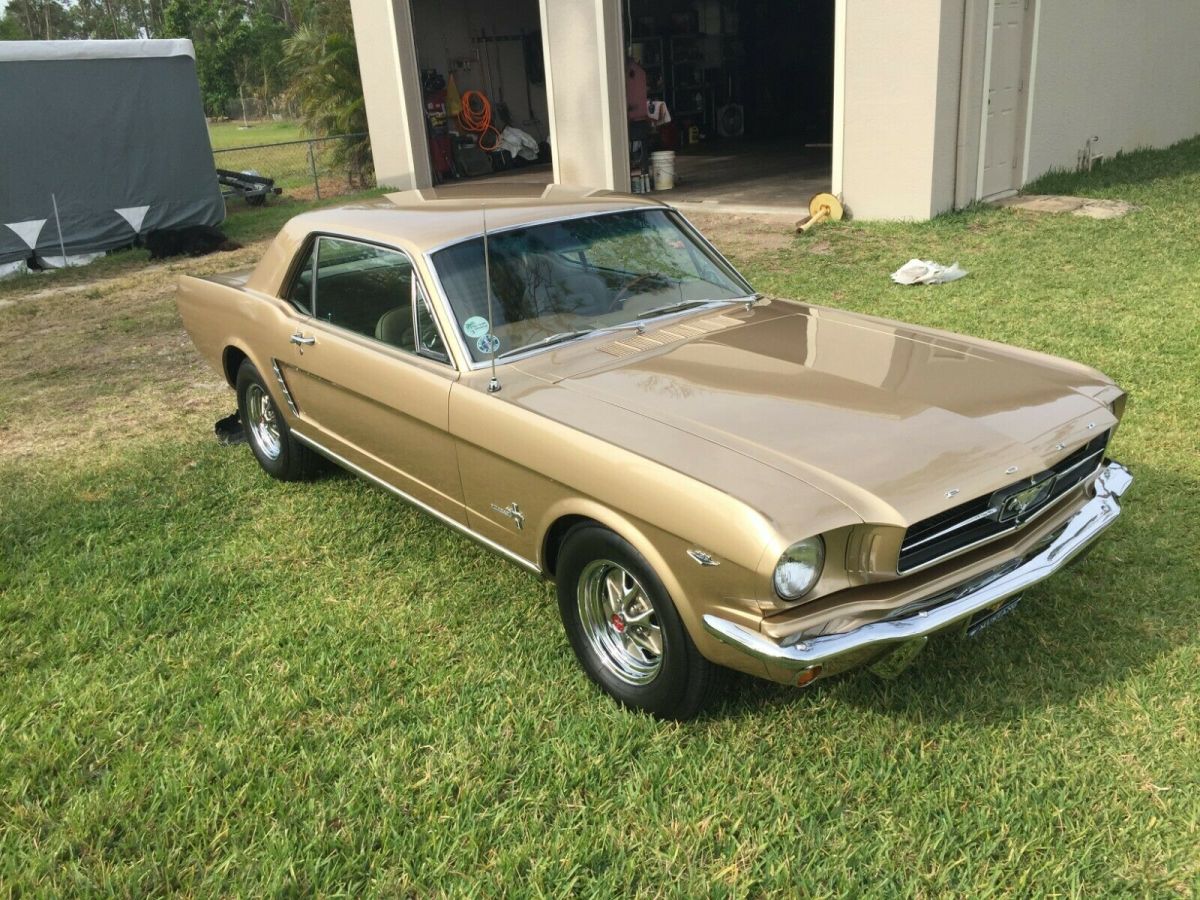 1965 Gold Ford Mustang Coupe