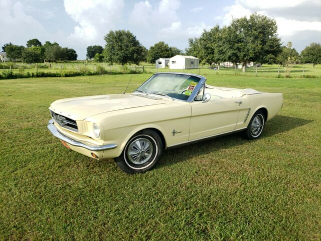 1965 Yellow Ford Mustang Convertible