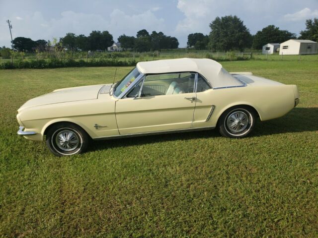 1965 Yellow Ford Mustang Convertible