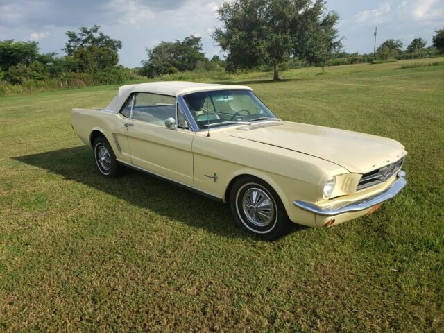 1965 Yellow Ford Mustang Convertible