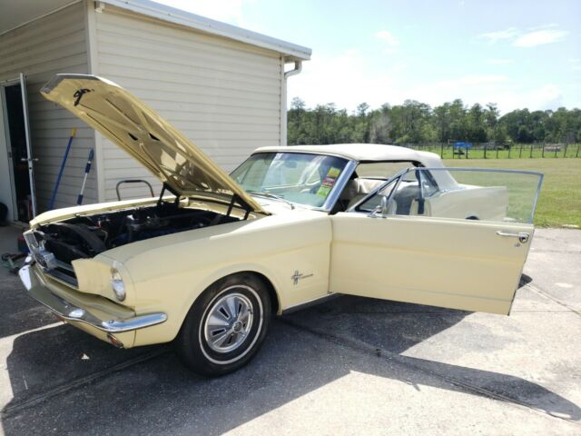 1965 Yellow Ford Mustang Convertible